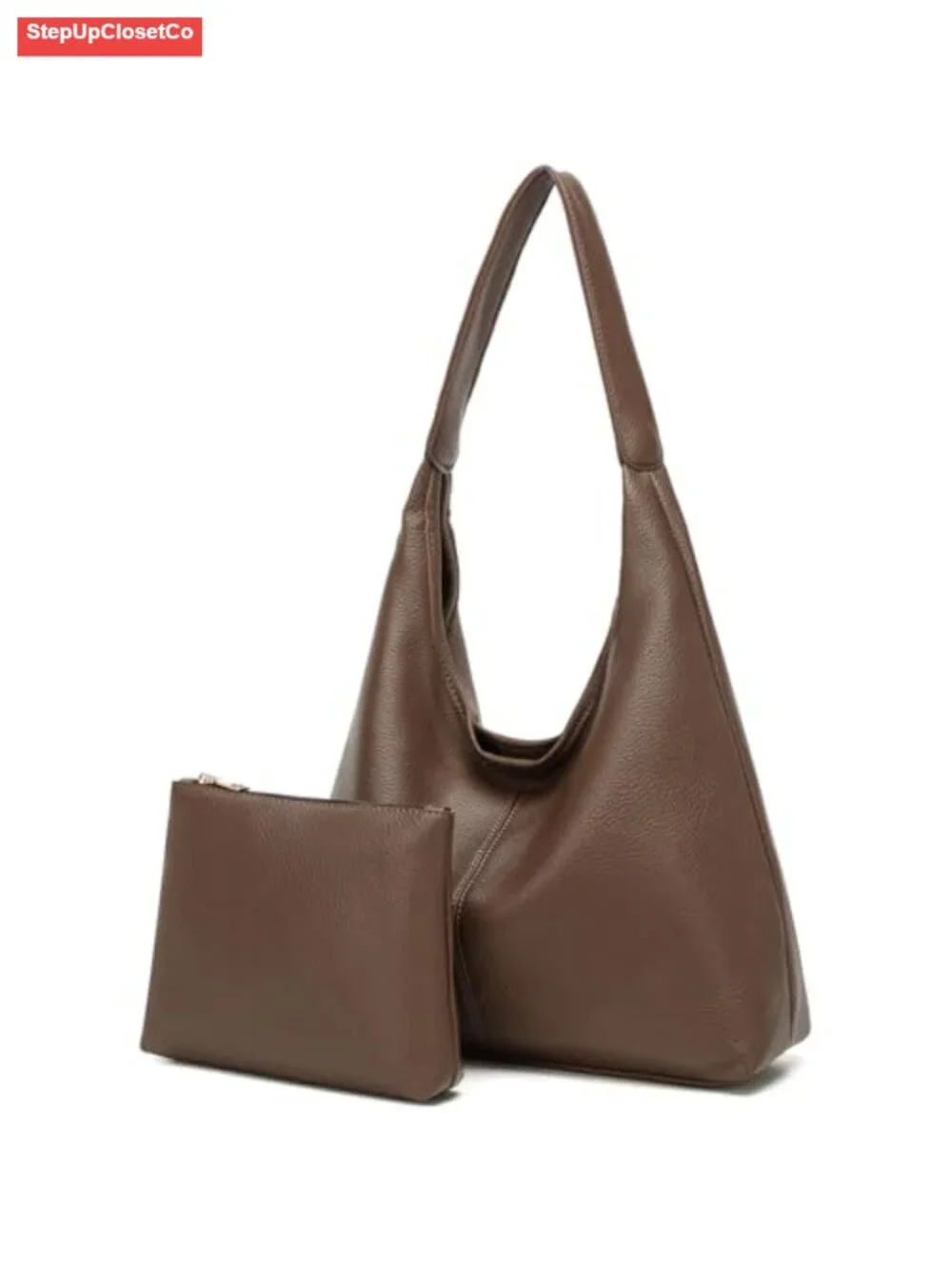 Slouchy Faux Leather Hobo Bag Women Shoulder Tote Purse